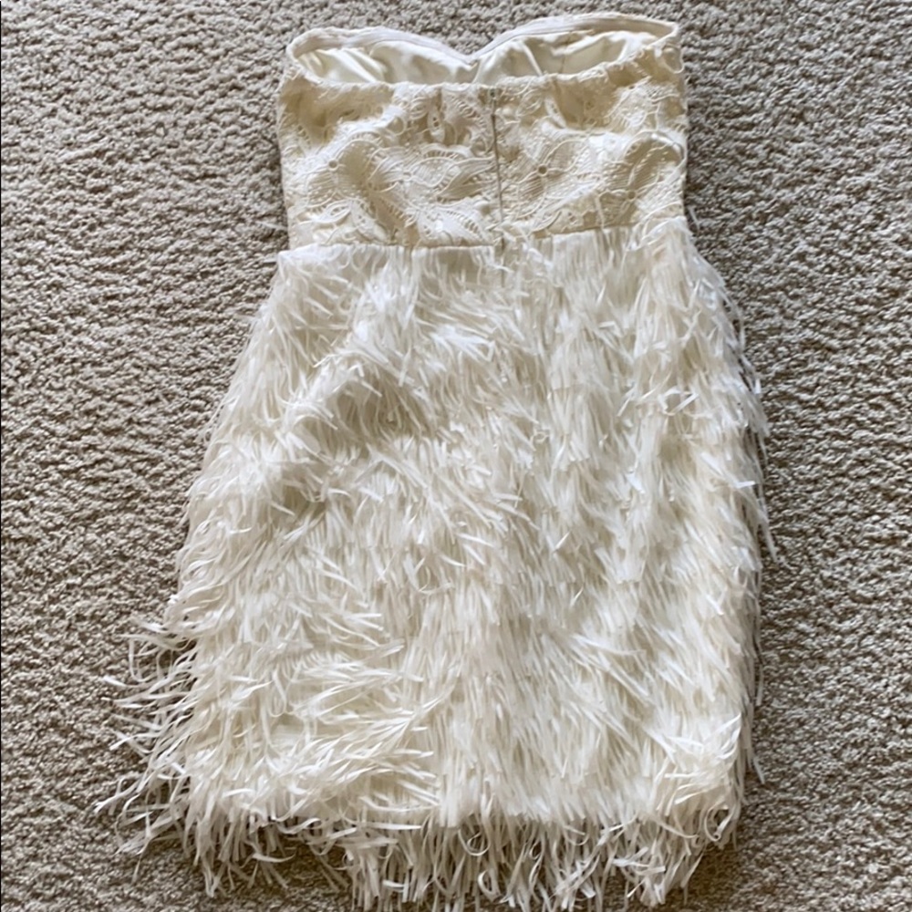 White fringe cocktail dress - Picture 4 of 6